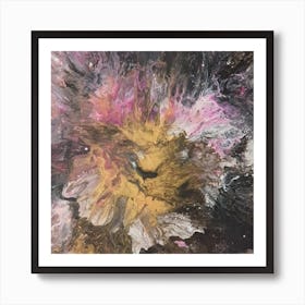 Abstract Painting Lion Art Print