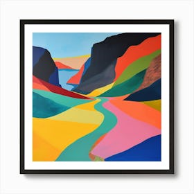 Abstract Travel Collection Iceland 2 Art Print