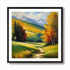 Autumn Path 7 Art Print