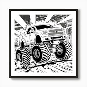 Monster Truck 1 Art Print