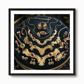 Gold Jewels Art Print