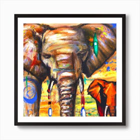 Indian Elephant Art Print