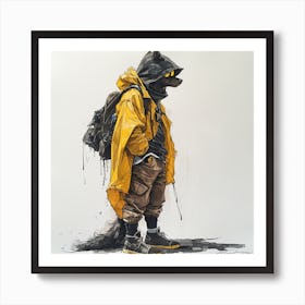 Wolf fashion Art Print