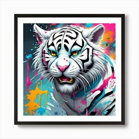 White Tiger 13 Art Print