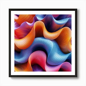 Abstract Wavy Pattern 3 Art Print