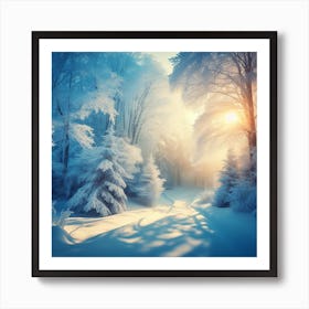 Winter Forest Art Print