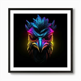 Neon Eagle Art Print