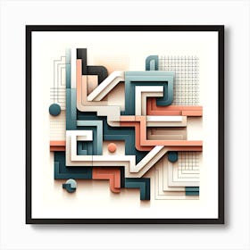 Abstract Geometric Design Art Print