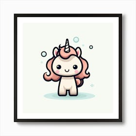 Cute Unicorn 172 Art Print