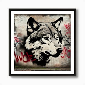 Wolf. Art Print