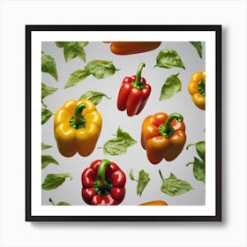 Colorful Peppers 73 Art Print