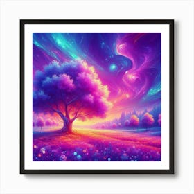 Tree In The Sky 57 Art Print