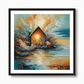 House On The Beach Art Print