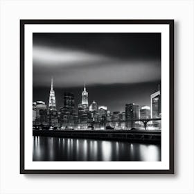 New York City At Night 16 Art Print