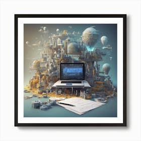 Futuristica visione Art Print