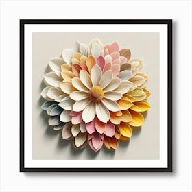 Paper Flower 1 Art Print