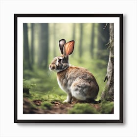 Rabbit In The Forest 127 Art Print