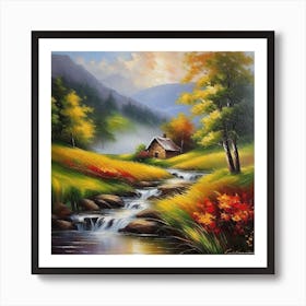 Autumn In The Mountains 23 Art Print