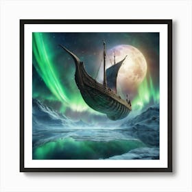 Ship In The Sky Art Print