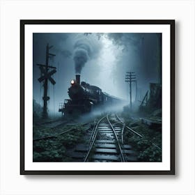 Train In The Forest 4 Art Print