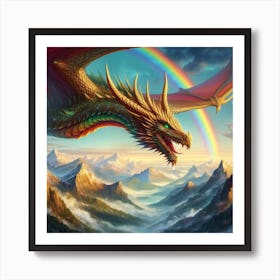 Rainbow Dragon 1 Art Print