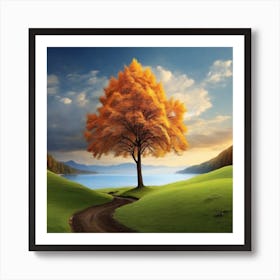 Autumn Tree Art Print