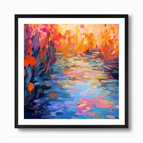 Sunlit Waters Impression Art Print