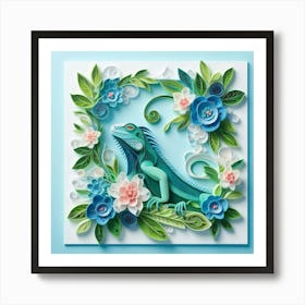 Iguana 4 Art Print