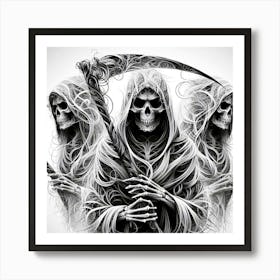 Three Grim Reapers Art Print