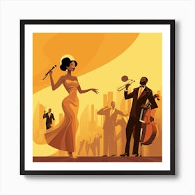 Jazz Music 1 Art Print