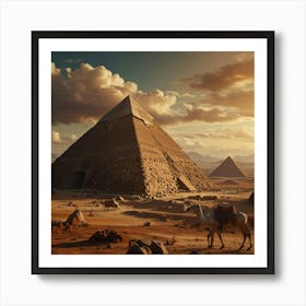 Egyptian Pyramids Art Print