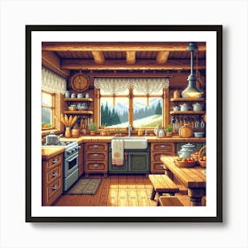 Rustic Kitchen Art Print