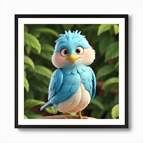 Blue Bird Art Print