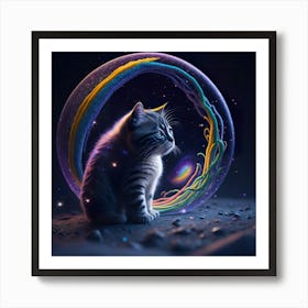 Cat Galaxy (9) Art Print