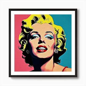 Marilyn Monroe Pop Art Andy Warhol Style Art Print