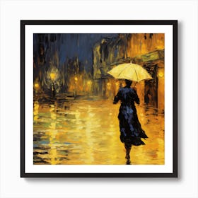 Rainy Night Art Print