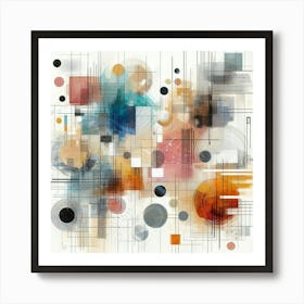 Challenging Abstract Hotel Hallway Commercial  Art Print