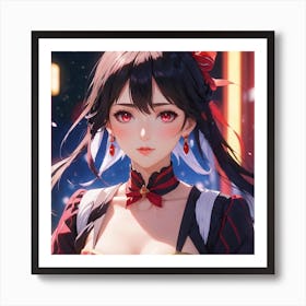 Anime Girl Art Print