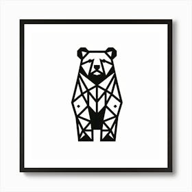 Geometric Bear 2 Art Print