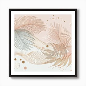 Palm leaves 10 Art Print