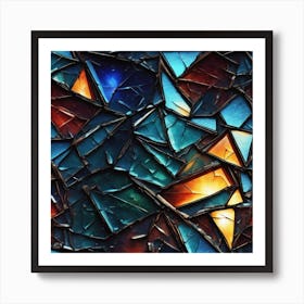 Stained Glass Background Art Print