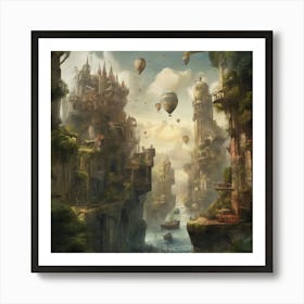 Fantasy City 28 Art Print