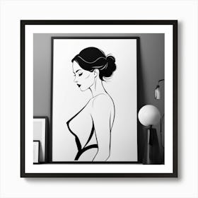 Black And White Print Art Print