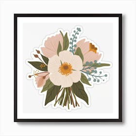 Bouquet Of Flowers Art Print