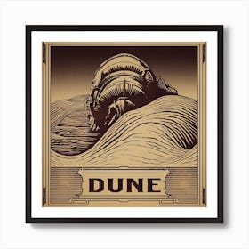 Dune Vintage Fan Art Poster 5 Art Print