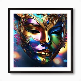 Mardi Gras Mask Art Print