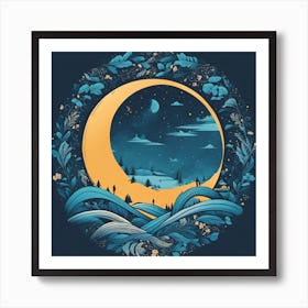 Moon In The Sky 2 Art Print