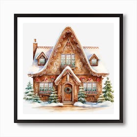 Gingerbread House 7 Art Print