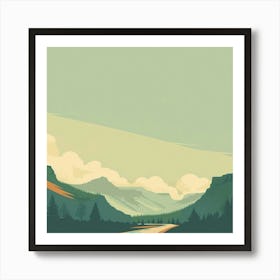 Road To The Mountains 2 Art Print