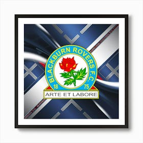 Blackburn Rovers F.C Logo Wall Art 22 Art Print